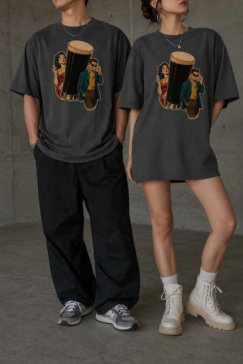 Oversized faded t-shirt (After Hours Stout)